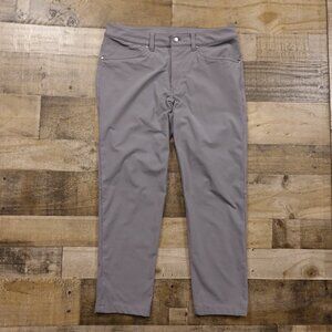 Lululemon ABC Slim-Fit Pant Men’s 32 Asphalt Grey Warpstreme Performance MODDED
